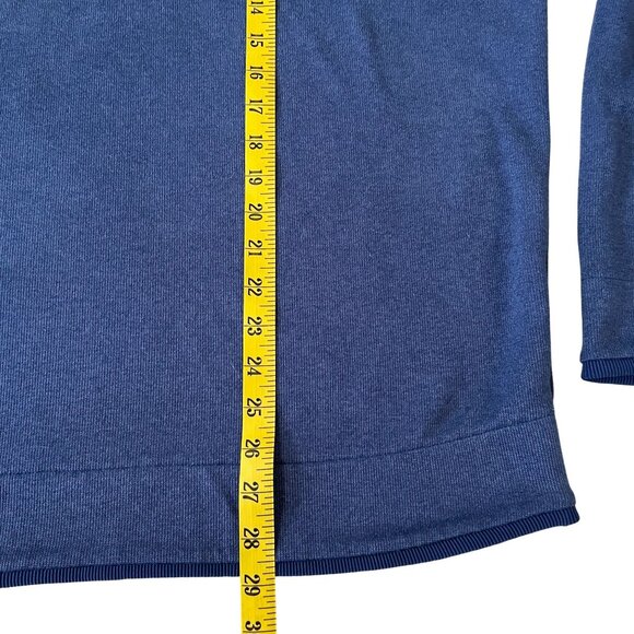 Under Armour Mens Blue 1/4 Zip Pullover Sweatshirt XL Loose Fit ColdGear Fitness - Picture 4 of 5